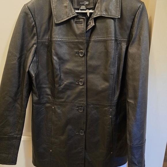 East 5th Black Leather Jacket - Picture 5 of 5